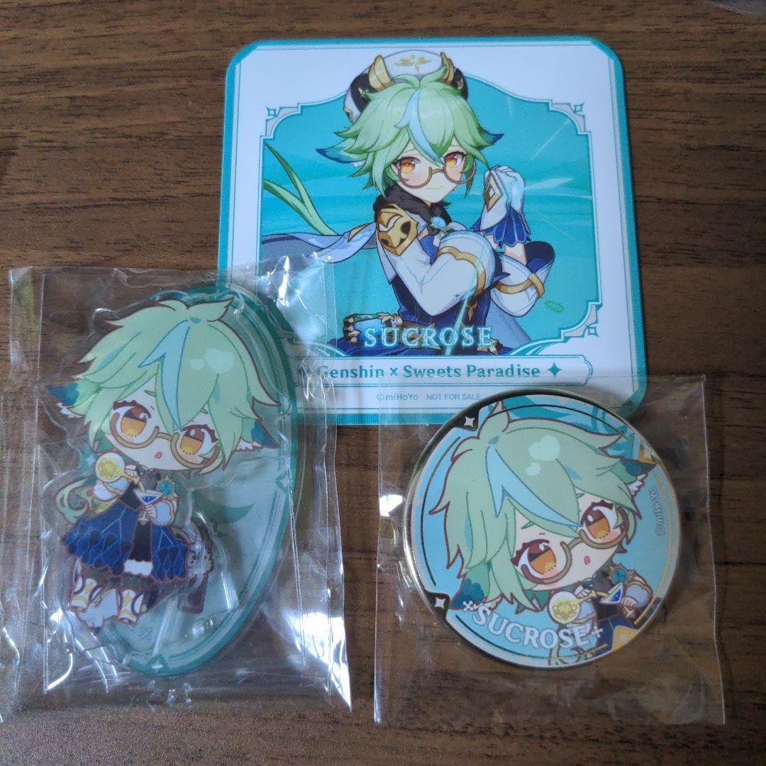 原神 スクロース 缶バッジ】原神 スイパラ コンプリートセット 璃月 缶